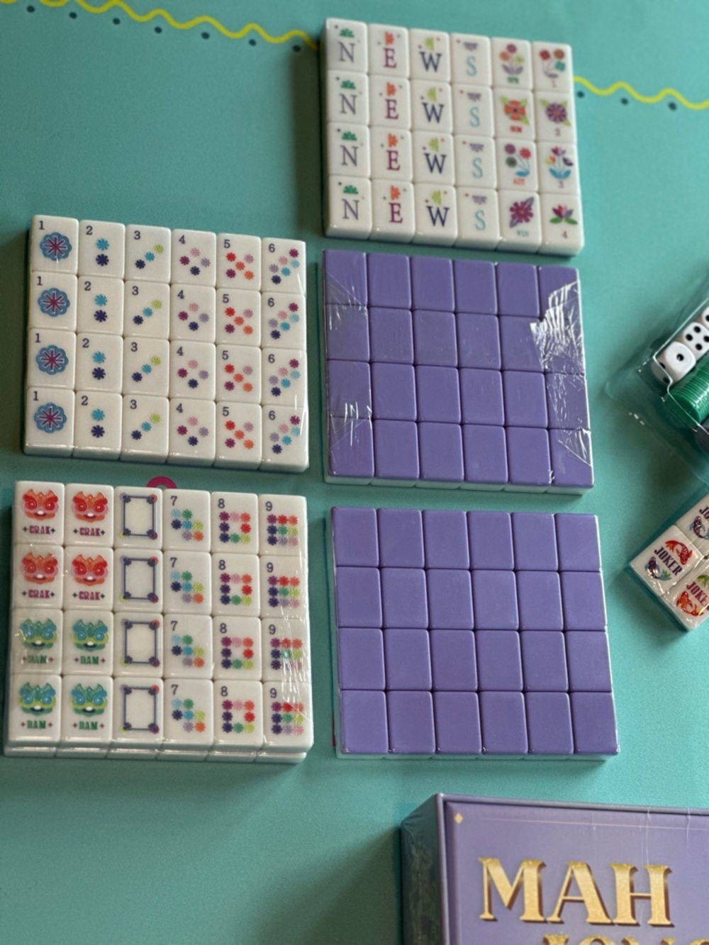 Hobby Lobby Lavender Purple Mahjong Tile Set - Picture 8 of 8